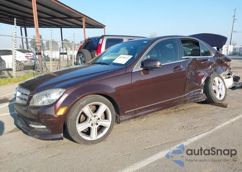 2011 Mercedes-Benz C 300 Sport from USA, damaged, VIN WDDGF5EB9BR167952